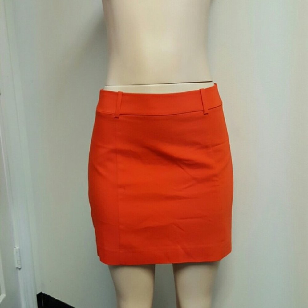 EXPRESS Orange Mini Dress Skirt Women NWT
